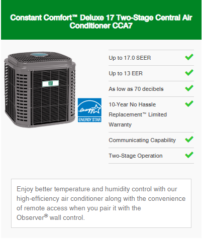 AC   Constant Comfort Delux Series 2